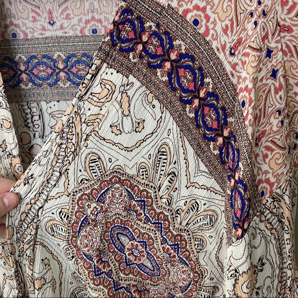 Allison Joy Printed Kimono Multicolored Sz M/L - Picture 5 of 10